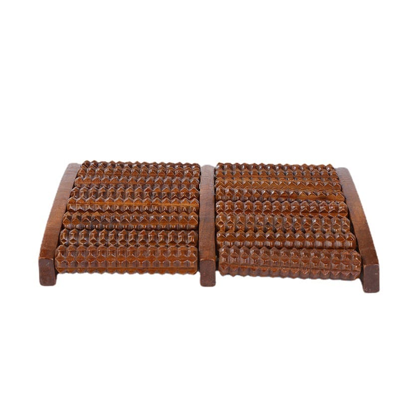 Doppelte Fußrolle aus Holz